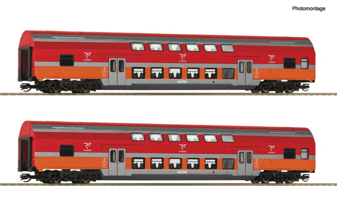 Roco 6280047 2-tlg. Set: Doppelstockwagen, Privatbahn, Ep. VI