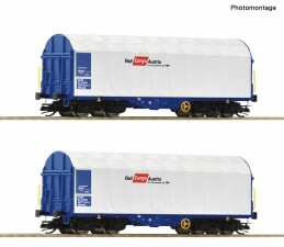 Roco 6680007 2-tlg. Set: Schiebeplanenwagen, &Ouml;BB,...