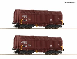 Roco 6680009 2-tlg. Set: Teleskophaubenwagen, DR, Ep. IV