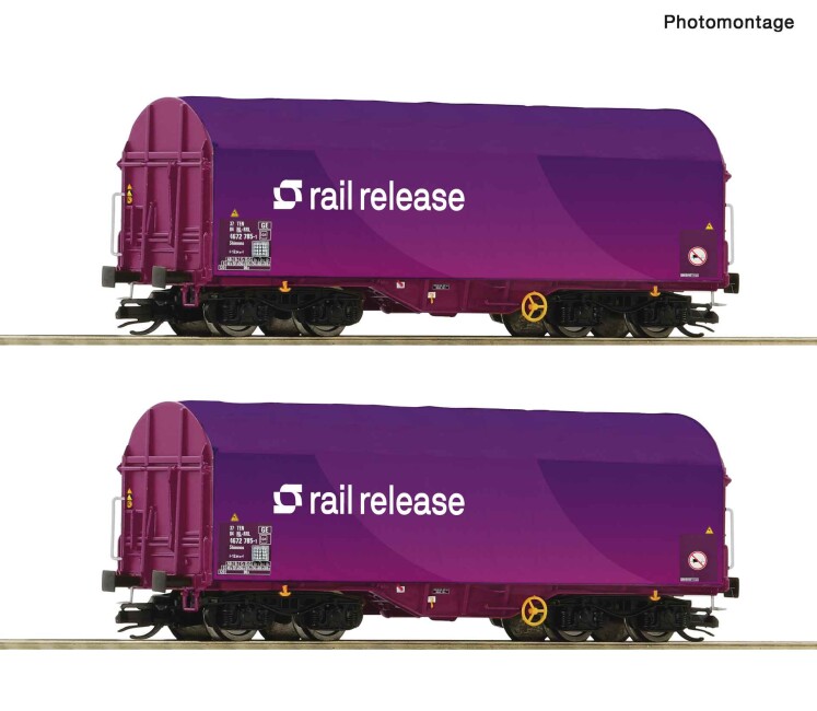 Roco 6680024 2-tlg. Set: Schiebeplanenwagen, Ep. VI