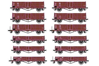 H&Auml;DL 25110 Display je 2x6 offene G&uuml;terwagen DR,...