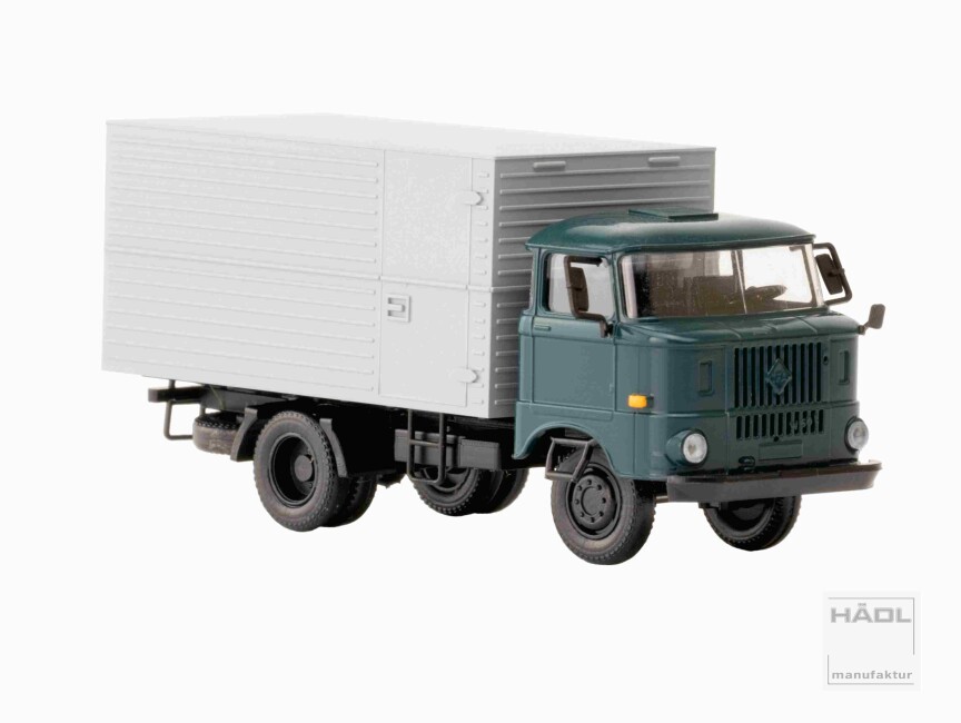HÄDL 121054-12 IFA W50L Stahlleichtbaukoffer, Blaugrün