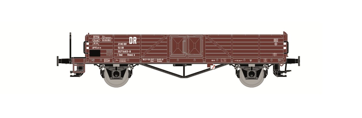 HÄDL 25110-6 Omx mit Bremserbühne, (ehem. Linz), DR Ep. IV, TT 21 50 557 5463-8