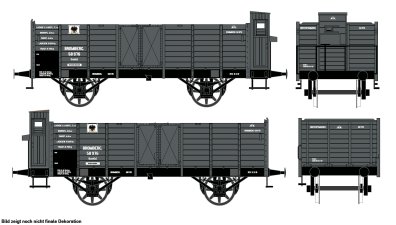 H&Auml;DL 25149 G&uuml;terwagenset I, 2 offene...