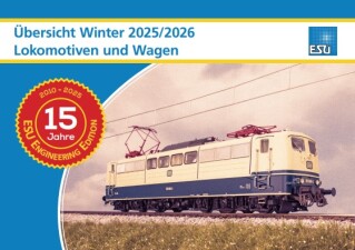 ESU 52990 Katalog Winter 2025 - Lokomotiven und Wagen