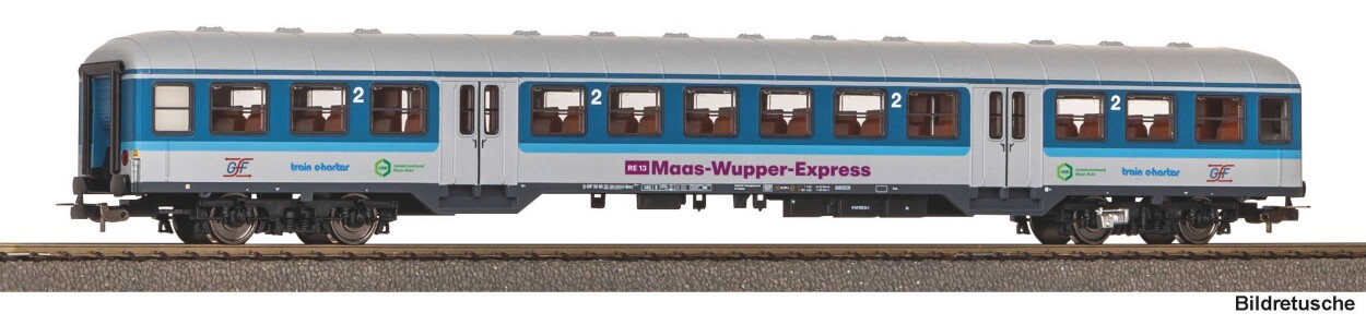 PIKO 23604 Personenwg. n-wg. 2. Kl. Maas-Wupper-Express GFF Ep. VI