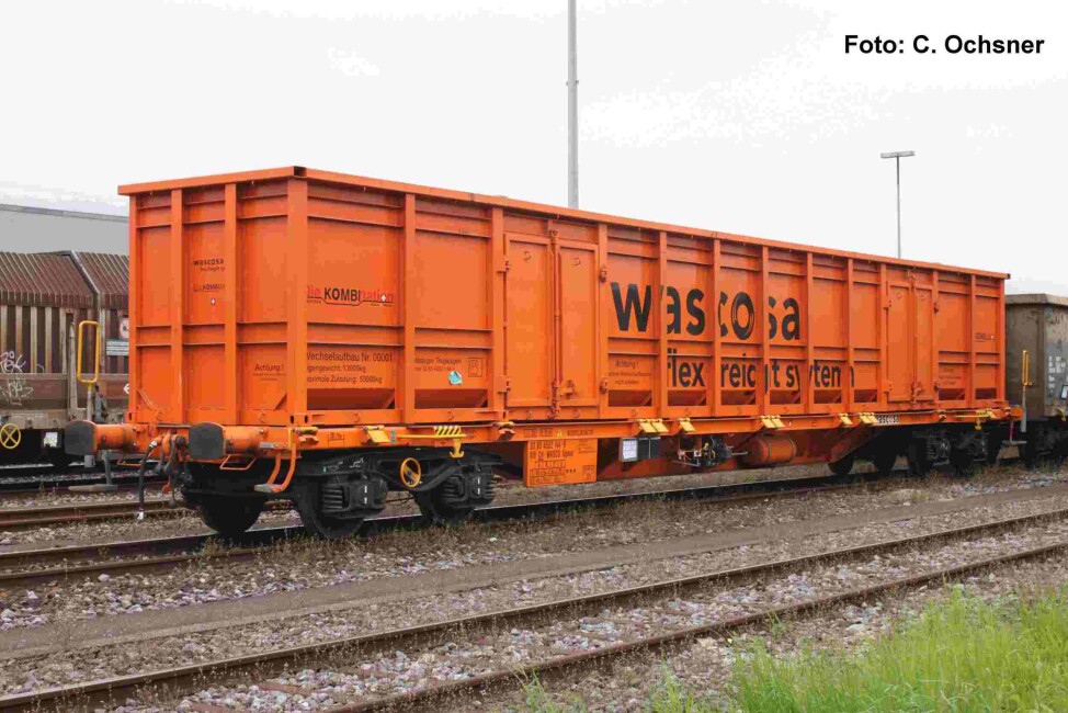 PIKO 24553 Containertragwg. Sgnns mit E-Aufbau CH-Wasco Ep. VI