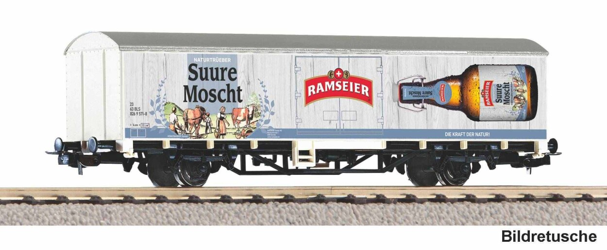 PIKO 27746 Ged. Güterwg. Starke Marken Ramseier BLS Ep. VI