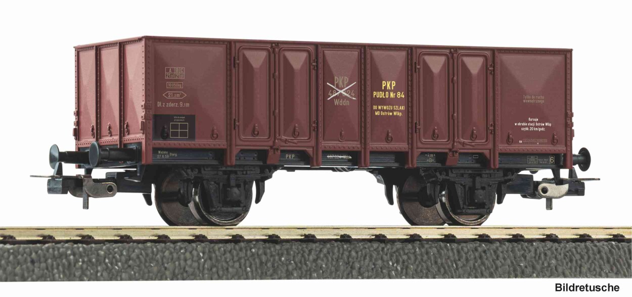 PIKO 27752 2-achs. offener Güterwg. PKP Ep. III