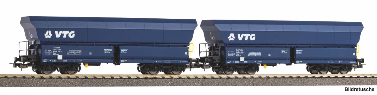PIKO 28342 2er Set Schüttgutwagen Falns 176 VTG NL Ep. VI