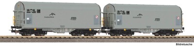 PIKO 28344 2er Set Schiebeplanenwg. ATIR Rail Ep. VI