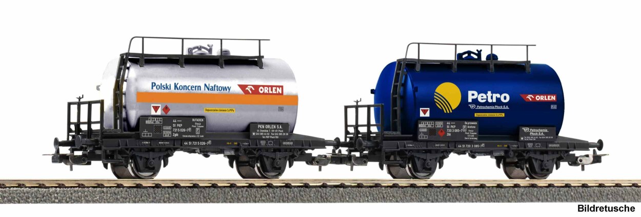 PIKO 28347 2er Set 2-achs. Kesselwg. PKP Ep. V
