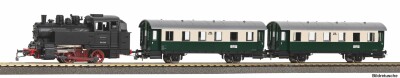 PIKO 57035 S-Set Dampflok BR 80 VSM + zwei Personenwg. NS...