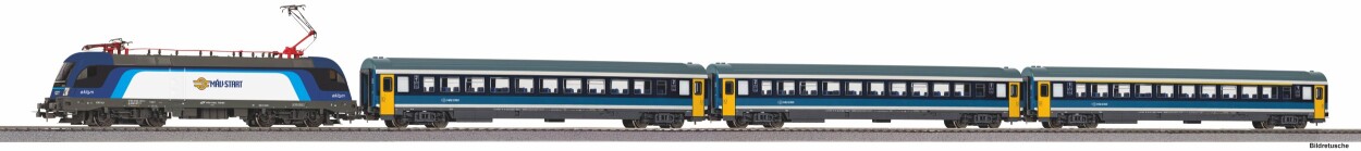 PIKO 57037 S-Set E-Lok Taurus MAV + 3x Personenwg. MAV V A-Gleis & B