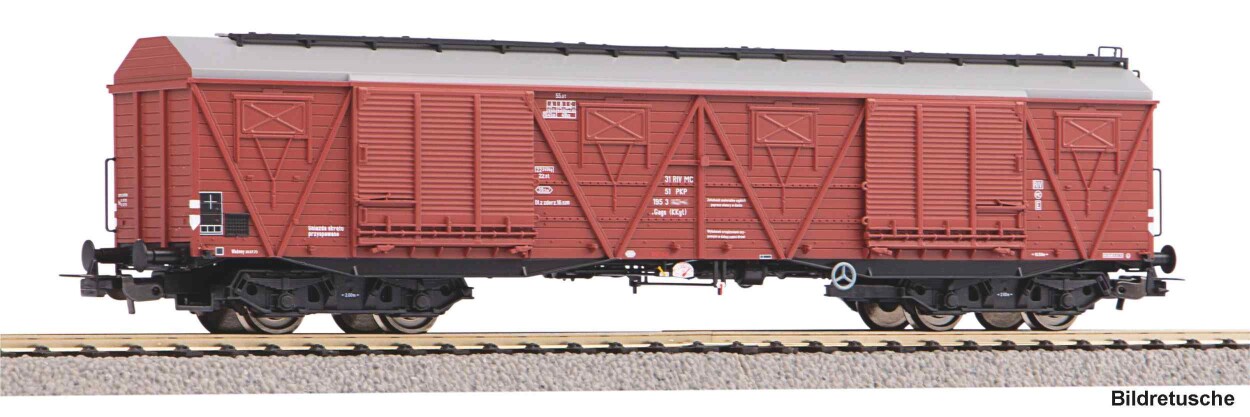PIKO 58475 4-achs. ged. Güterwg. 401Ka PKP Ep. IV