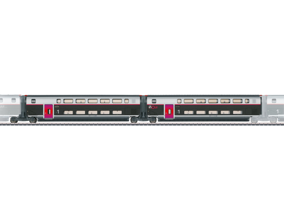 Märklin 43428 Ergänzungswagen-Set 1 zum TGV INOUI