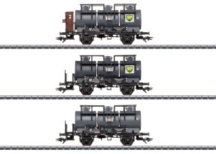 M&auml;rklin 46491 Kesselwagen-Set mit drei Beh&auml;ltern