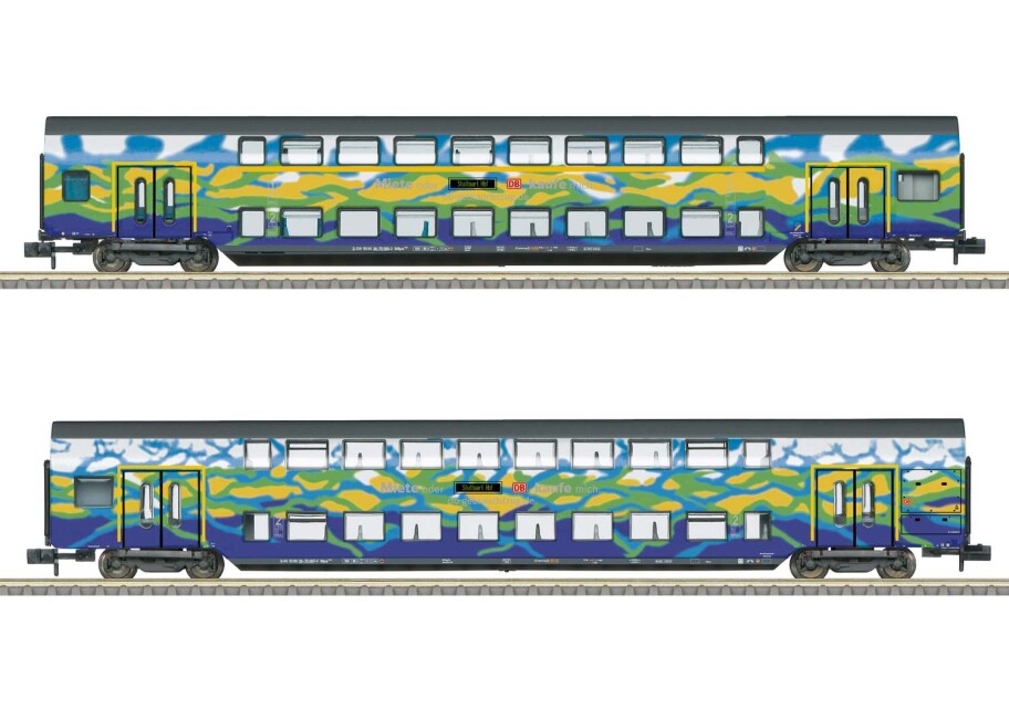 Minitrix 18298 Doppelstockwagen-Set 1 Touristik
