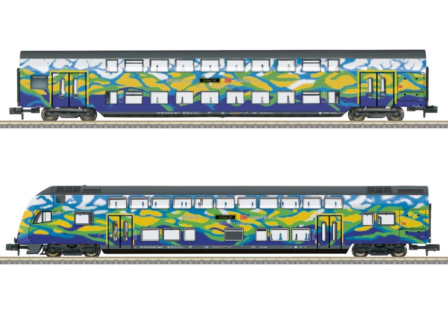 Minitrix 18299 Doppelstockwagen-Set 2 Touristik