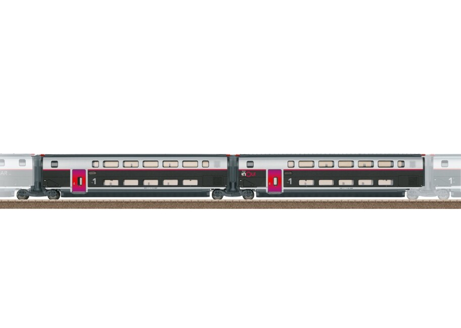 Trix 23187 Ergänzungswagen-Set 1 zum TGV INOUI