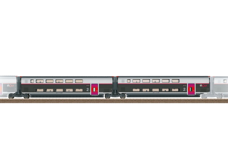Trix 23188 Ergänzungswagen-Set 2 zum TGV INOUI
