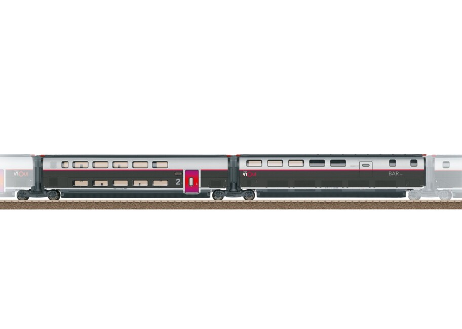 Trix 23189 Ergänzungswagen-Set 3 zum TGV INOUI