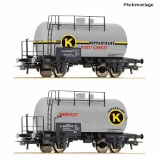 Roco 6600302 2-tlg. Set: Kesselwagen, SJ, Ep. III