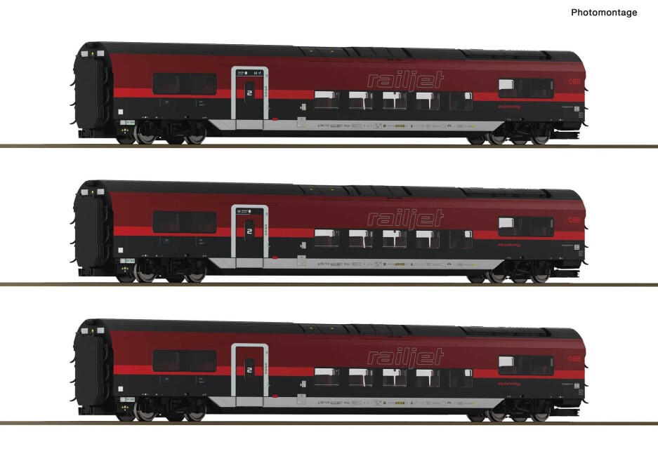 Roco 6220179 3-tlg. Set 2: Railjet der neuen Generation, ÖBB, Ep. VI, AC