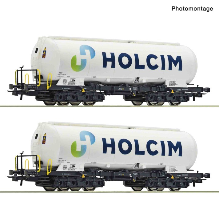 Roco 6600233 2-tlg. Set: Silowagen, Holcim, Ep. VI