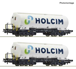 Roco 6600233 2-tlg. Set: Silowagen, Holcim, Ep. VI