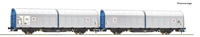 Roco 6600276 Schiebewandwagen-Doppeleinheit, Transwaggon,...