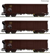 Roco 6600285 3-tlg. Set: Rolldachwagen, SNCF, Ep. IV