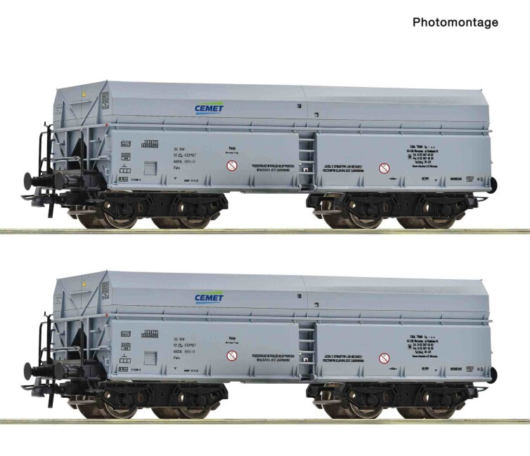 Roco 6600328 2-tlg. Set: Selbstentladewagen, PKP, Ep. V