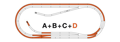 Roco 42022 Gleisset D ROCO-LINE m.Bett.p