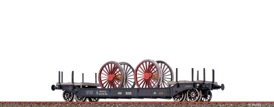 Brawa 47918 H0 Tiefladewagen SSm K.Bay.Sts.B., mit...