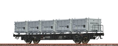 Brawa 49138 H0 Beh&auml;ltertragwagen Lbs589 DB, mit...
