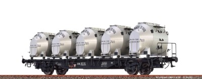 Brawa 49139 H0 Beh&auml;ltertragwagen BTmms58 DB, mit...