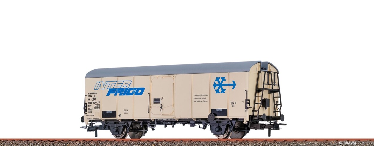 Brawa 51154 H0 Kühlwagen Ibces "Interfrigo" SNCB Ep. IV