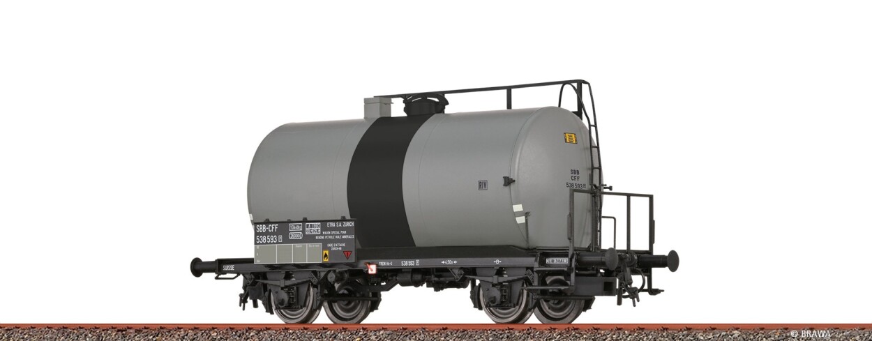 Brawa 51160 H0 Leichtbaukesselwagen Uerdingen Z [P] "Etra" SBB Ep. III