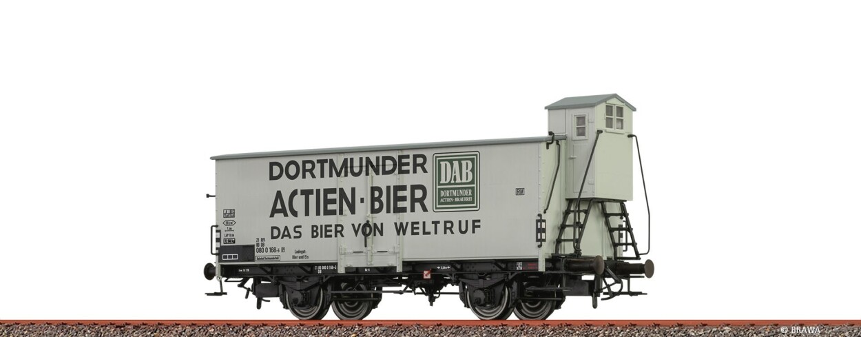 Brawa 51201 H0 Bierwagen "Dortmunder Actien-Brauerei" DB Ep. IV