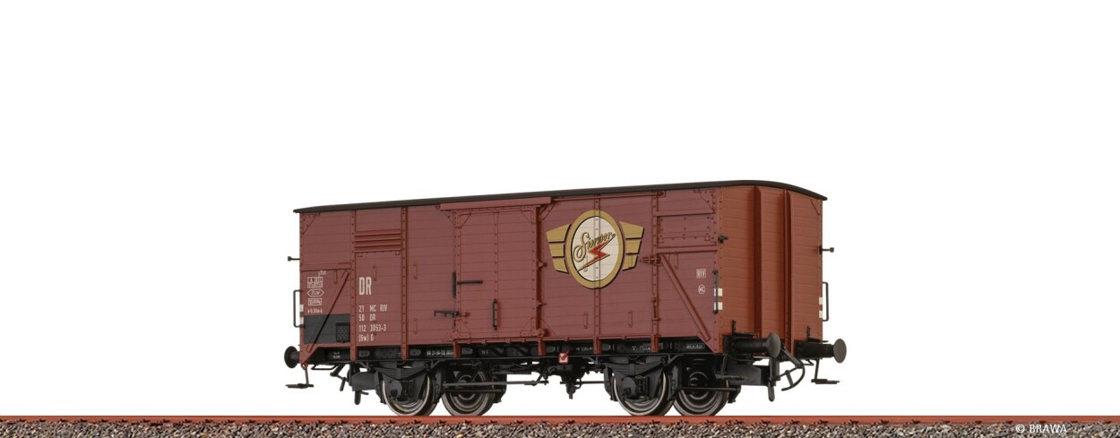 Brawa 51312 H0 Gedeckter Güterwagen (Gw) G "Simson" DR Ep. IV