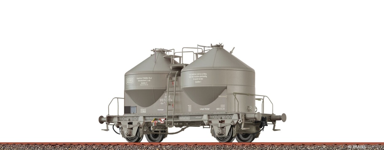 Brawa 51327 H0 Staubbehälterwagen Ucs908 DB Ep. IV
