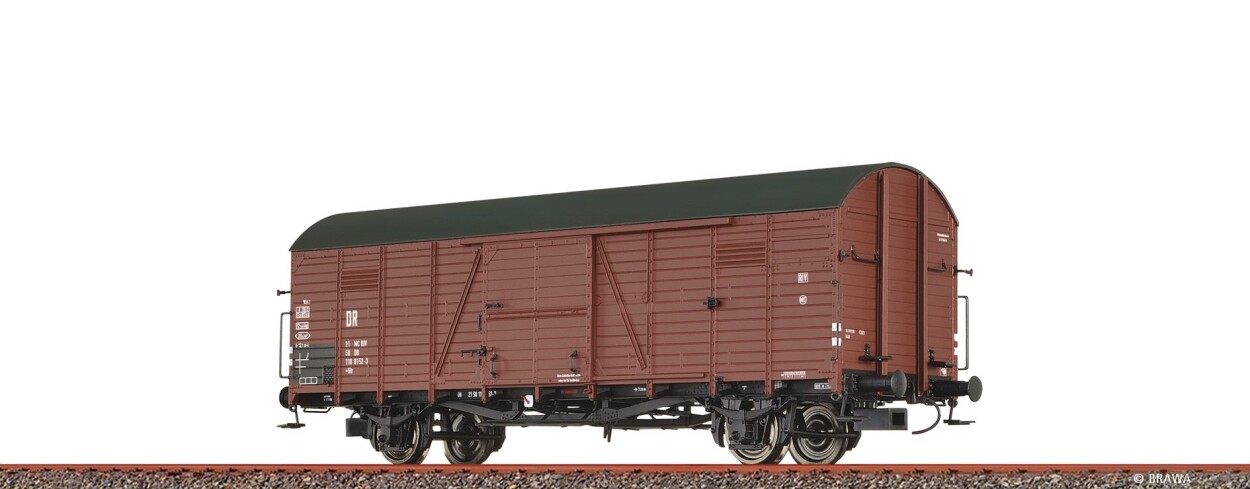 Brawa 51349 H0 Gedeckter Güterwagen Glr DR Ep. IV