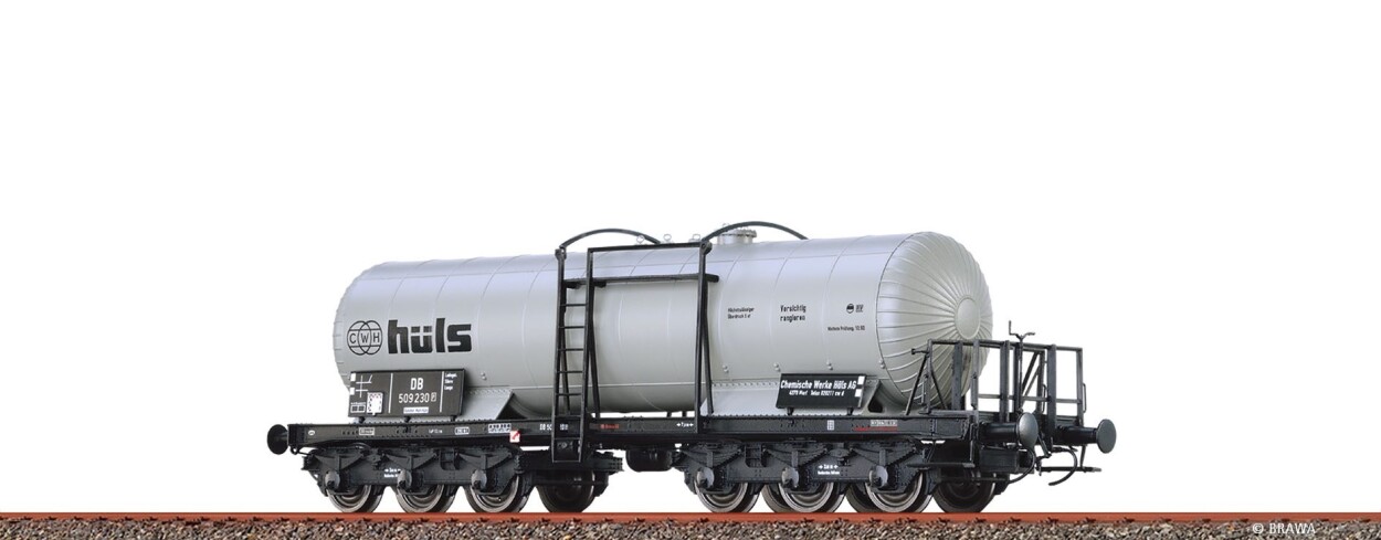 Brawa 58221 H0 Kesselwagen 6-achsig ZZd "Chemische Werke Hüls" DB Ep. III