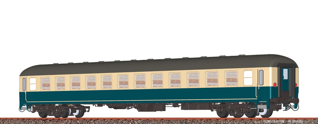 Brawa 58270 H0 Schnellzugwagen Bm235 DB Ep. IV, DC LED+