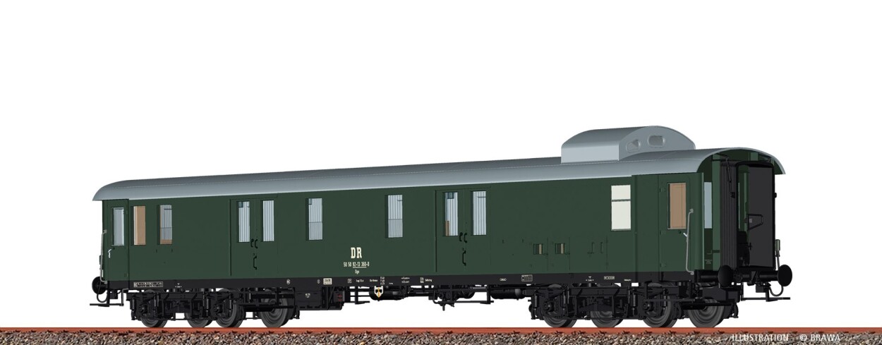 Brawa 58310 H0 Gepäckwagen Dge DR Ep. IV, DC