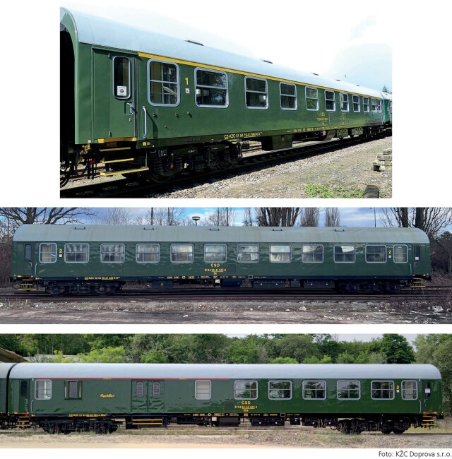 Tillig 01122 Personenwagenset „Retro-Zug der KŽC Doprava s.r.o.“, aus drei Reisezugwagen, Typ Y/B 70, Ep. VI Einmalauflage 2026