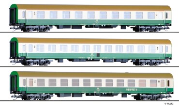 Tillig 01124 Reisezugwagenset der DR, bestehend aus drei...