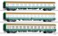 Tillig 01124 Reisezugwagenset der DR, bestehend aus drei Reisezugwagen, Ep. IV