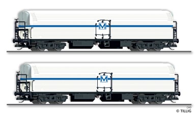 Tillig 01143 G&uuml;terwagenset der DR, bestehend aus...